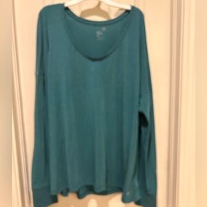 GAPfit Breathe Teal Long Sleeve Women's Tee XL Tall